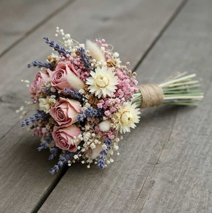 Bukiet z suszonych kwiatów