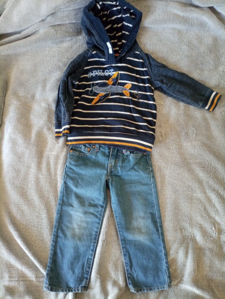 Наборчик джинсы и свитшот, размер 92-98, 2-3 года.