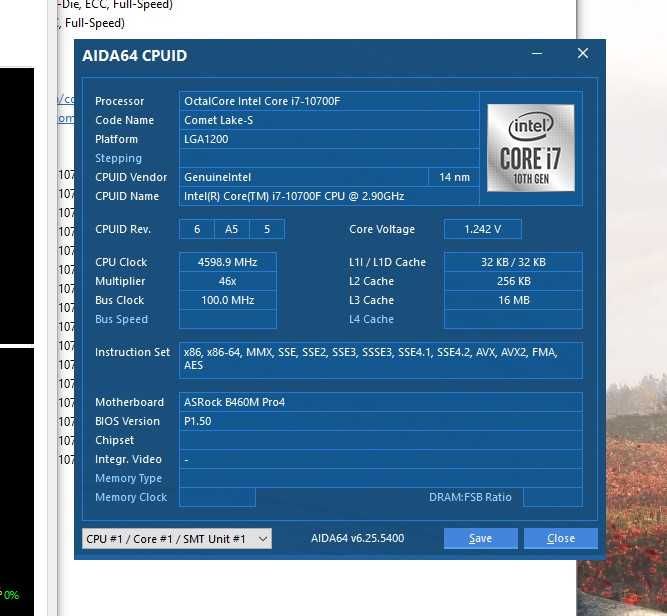 Процессор Intel Core i7-10700F, s1200\LGA1200
