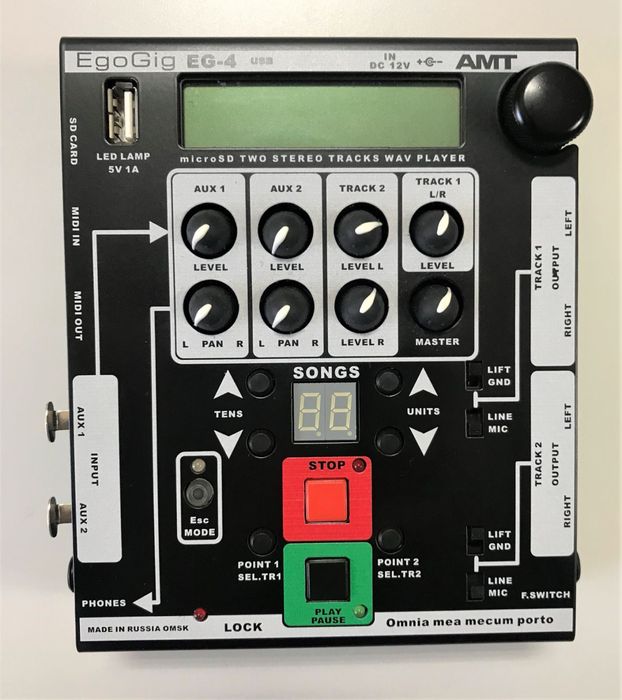 Плеєр плейбеків мінусовок (з аоробкою) AMT EgoGig EG-4 4-х канальний
