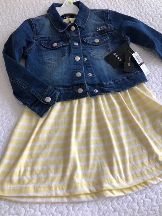 DKNY komplet sukienka + katanka na 4 altka