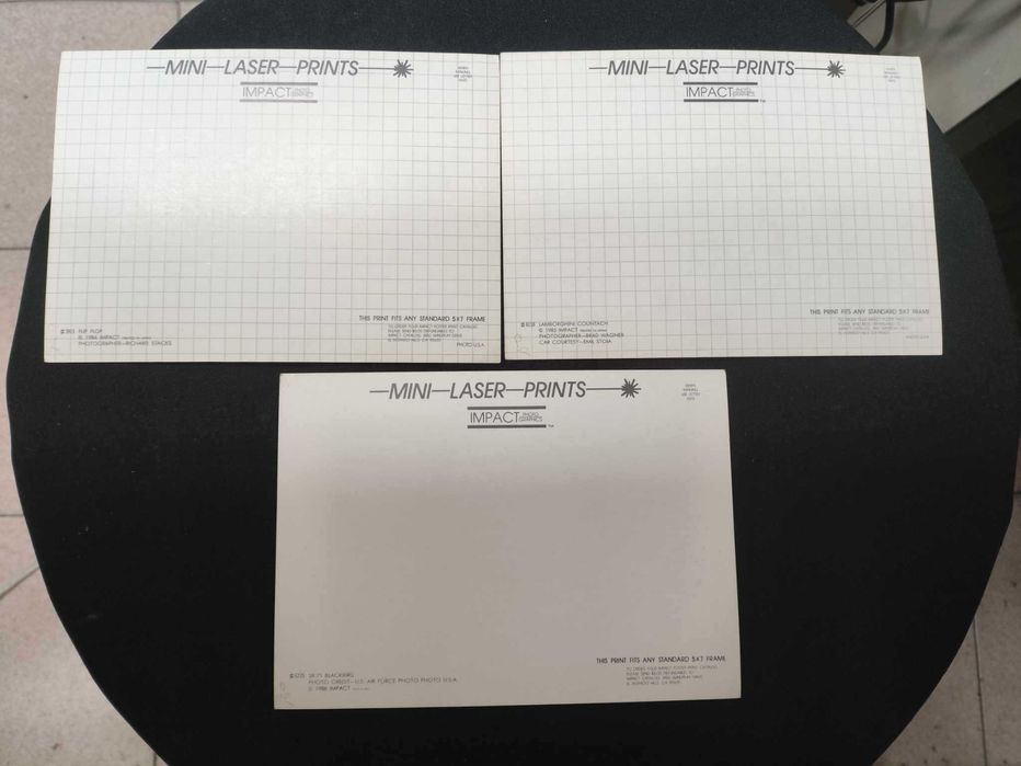 Postais Photo vintage da Impact 18 x 13 cm print in japan raros