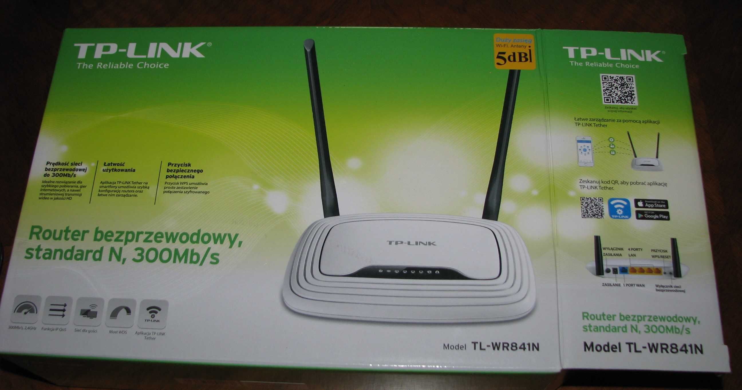 Router bezprzewodowy TP-LINK model TL-WR841N