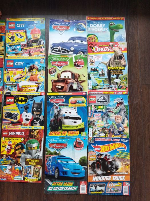 Gazetki, czasopisma, Lego Ninjago, Cars, Playmobil, Lego City