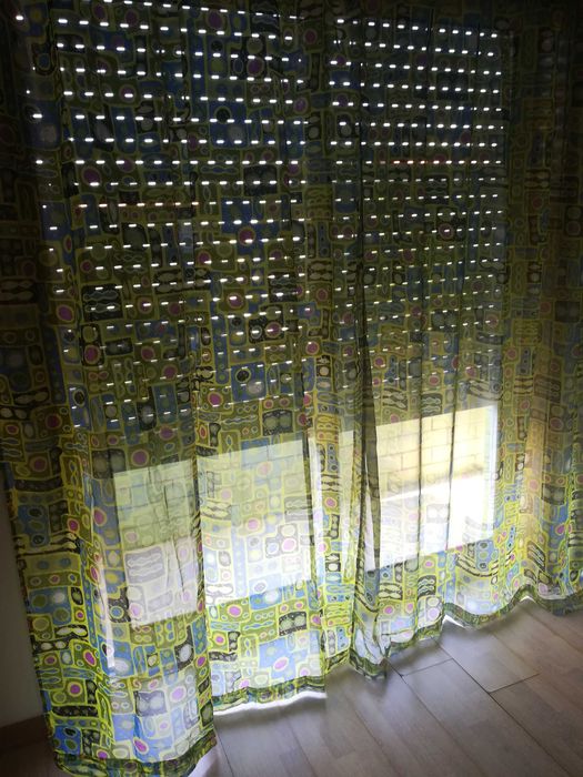 Cortinas Homa 2cores 2 pares