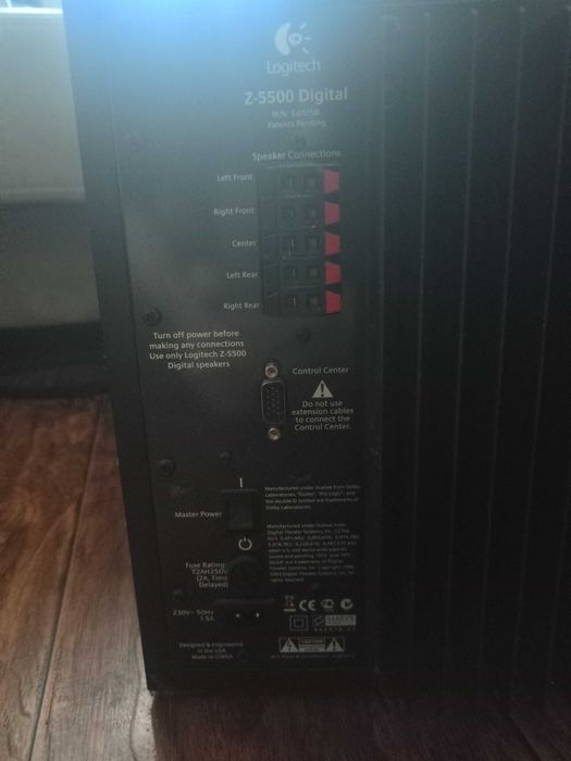 Zestaw Głośników 5.1 Logitech Z-5500 THX Dolby Digital BDB Stan