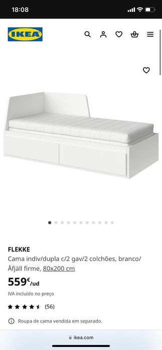 Cama dulpa branca com gaveta