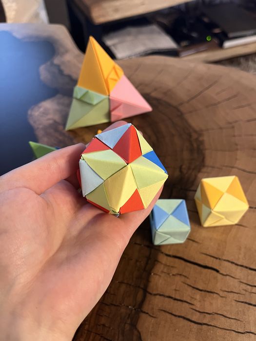 Origami modułowe , figury geometryczne matematyka