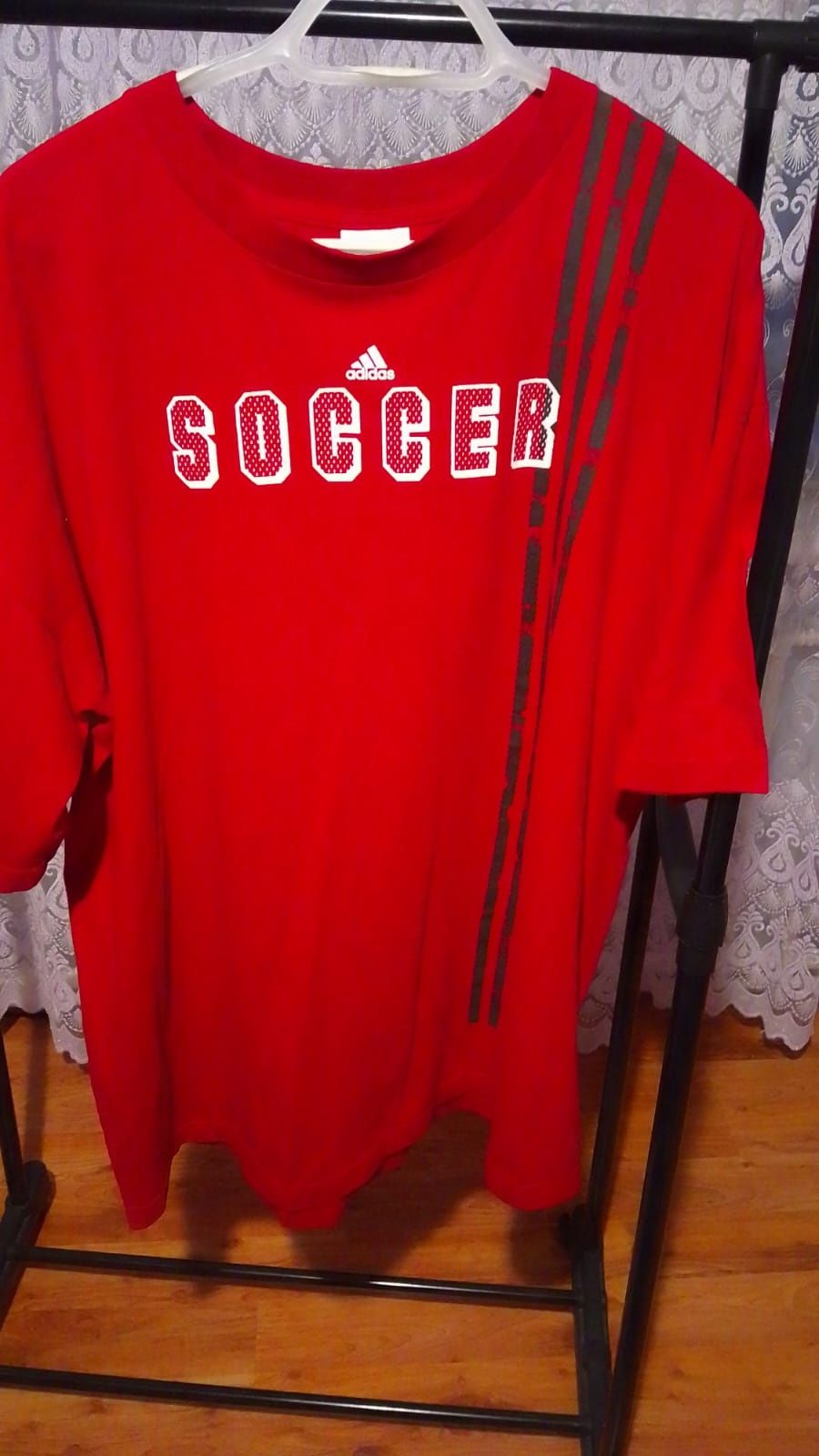 koszulka adidas czerwona