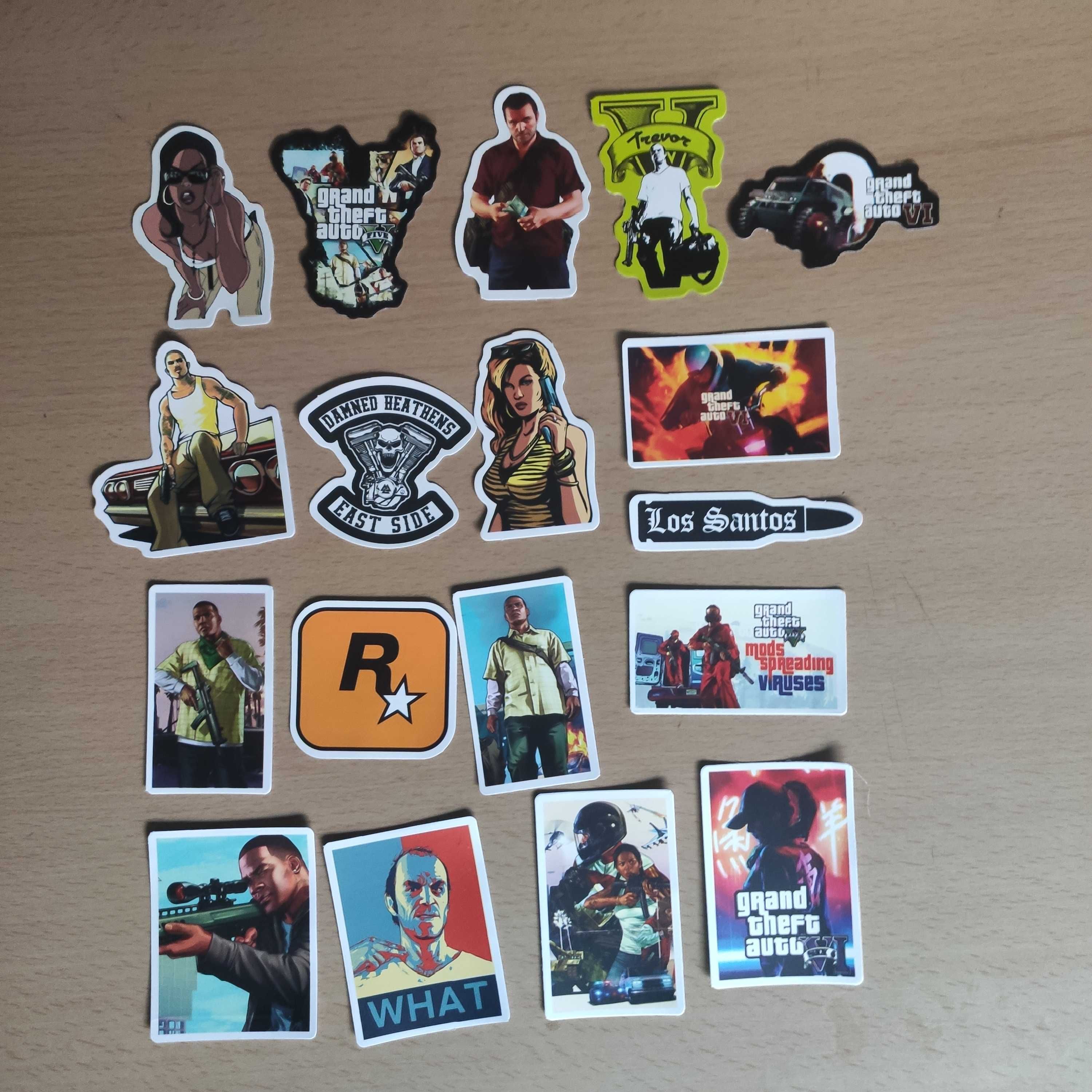 50 Autocolantes Stickers GTA 5