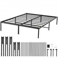 Cama de plataforma  estrutura de ripas de aço estrutura de cama de met