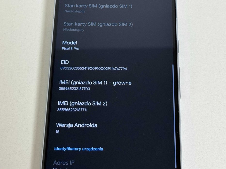 Google Pixel 8 Pro 5G 128GB Niebieski Super Stan Gwarancja