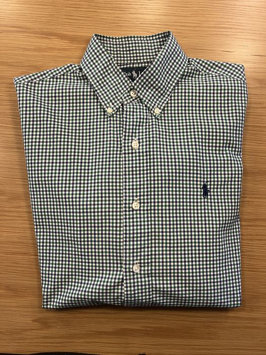 Camisa de manga comprida verde Ralph Lauren