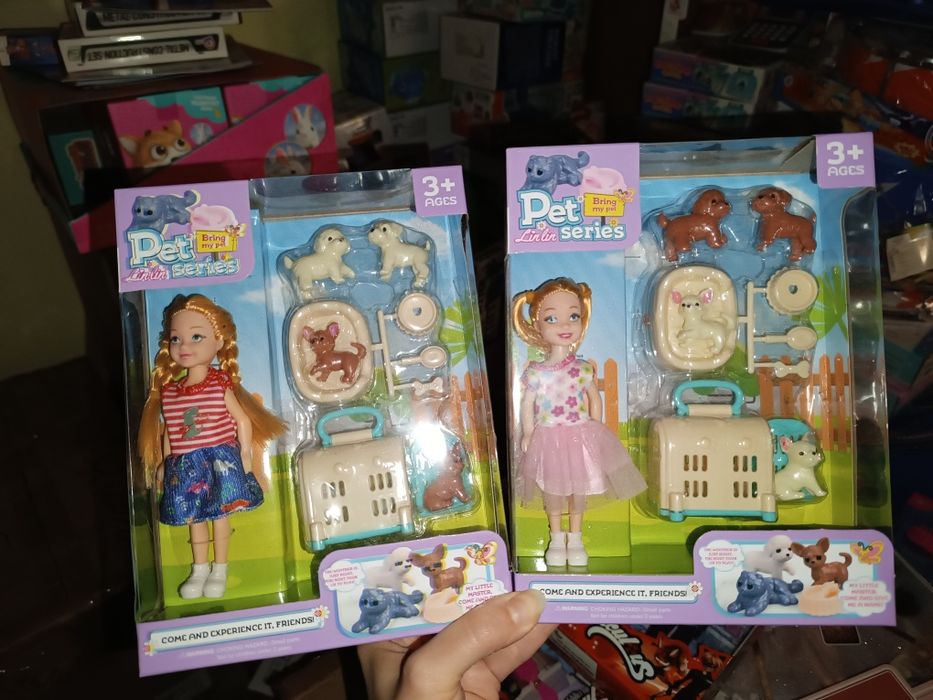 Лялька кукла куколка 30 см аксесуари прикраси собачка русалка