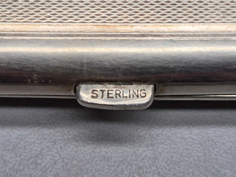 Papierośnica srebrna Sterling 122,19g, Komis Jasło Igielna
