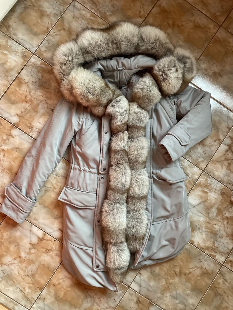 Парка з натуральним хутром