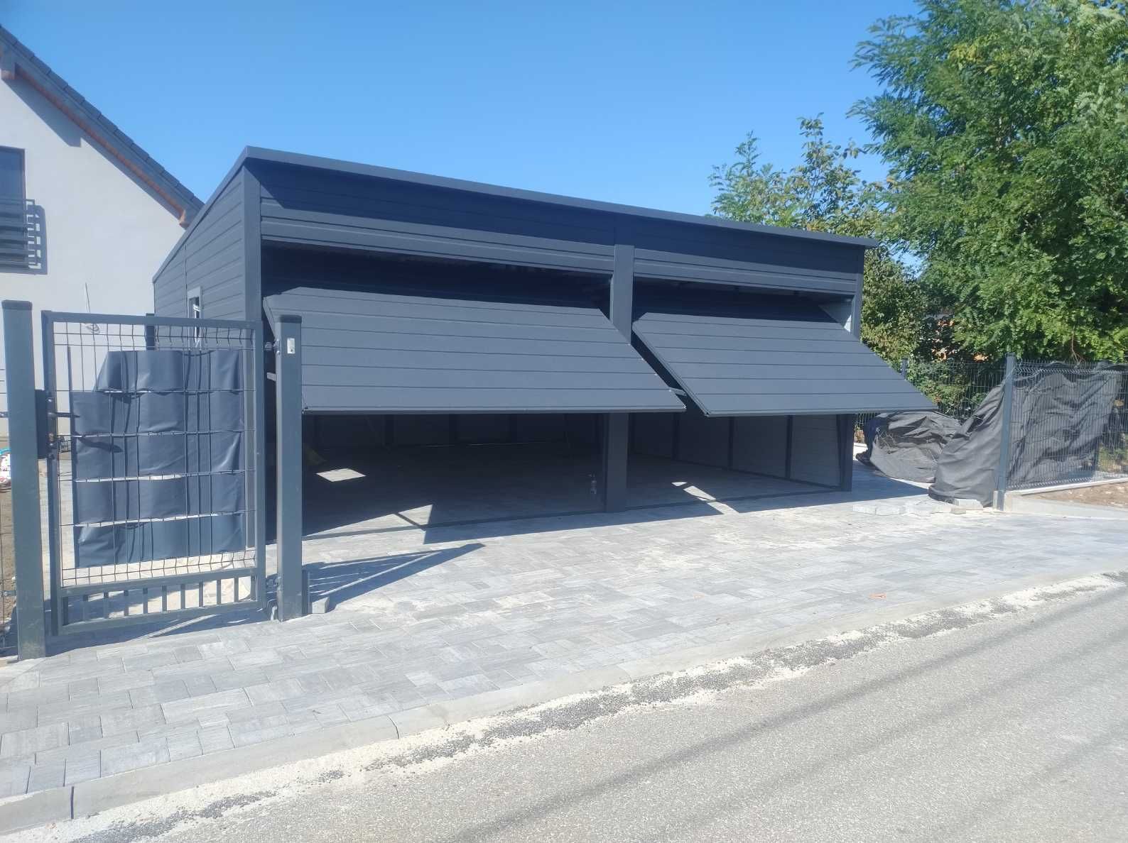 Garaż blaszany PREMIUM wiata schowek