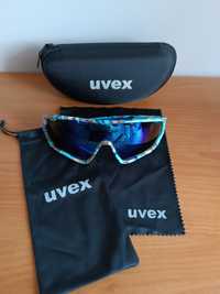 Nowe okulary rowerowe sportowe Uvex.