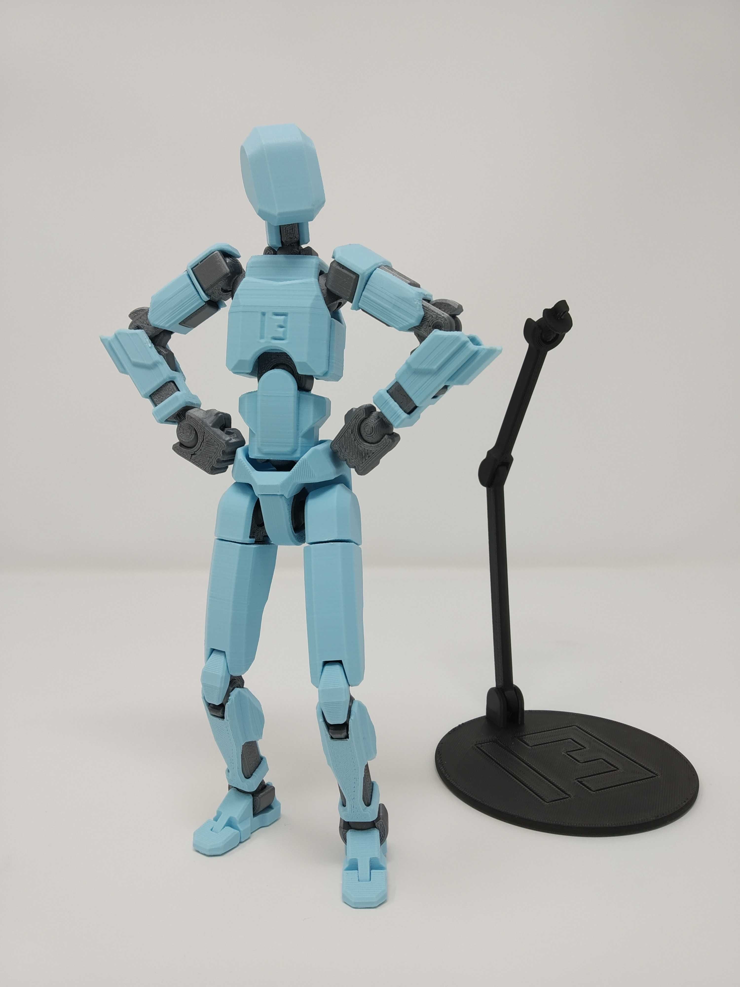 Zabawka robot Legenda ruchomy duży 20cm NIEBIESKI - złożony, 1 szt.