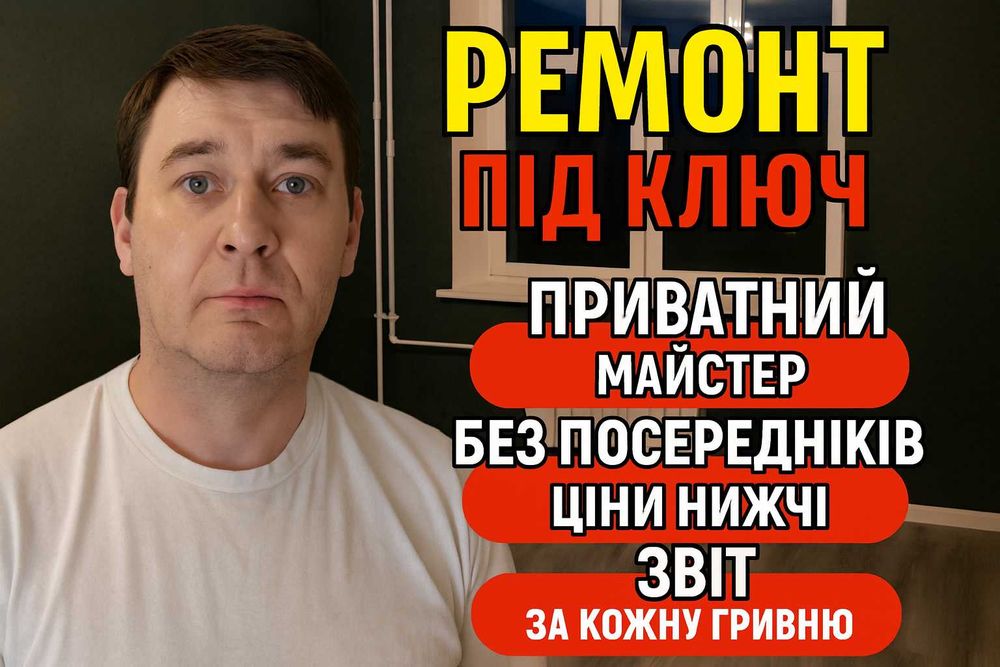 Ремонт квартир. Ремонт квартир по договору. Гарантія. Приватна бригада