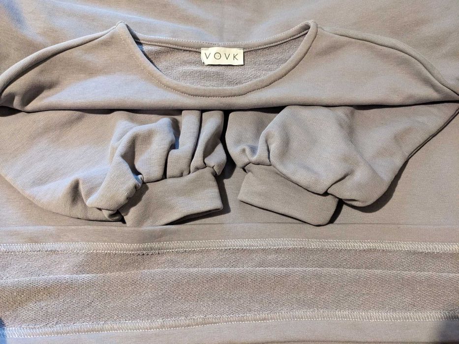 Сукня Vovk S-M, трикотажна, з кишенями, сіра