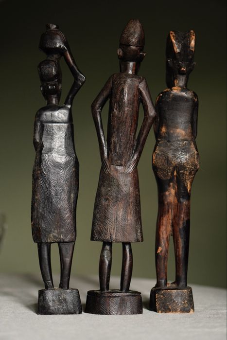 Afrykańskie figurki rzeźby heban sztuka plemienna