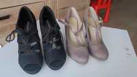 Buty szpilki 36 czarne i beżowe Graceland