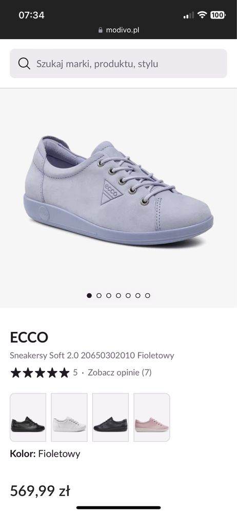 Buty Ecco soft roz 41