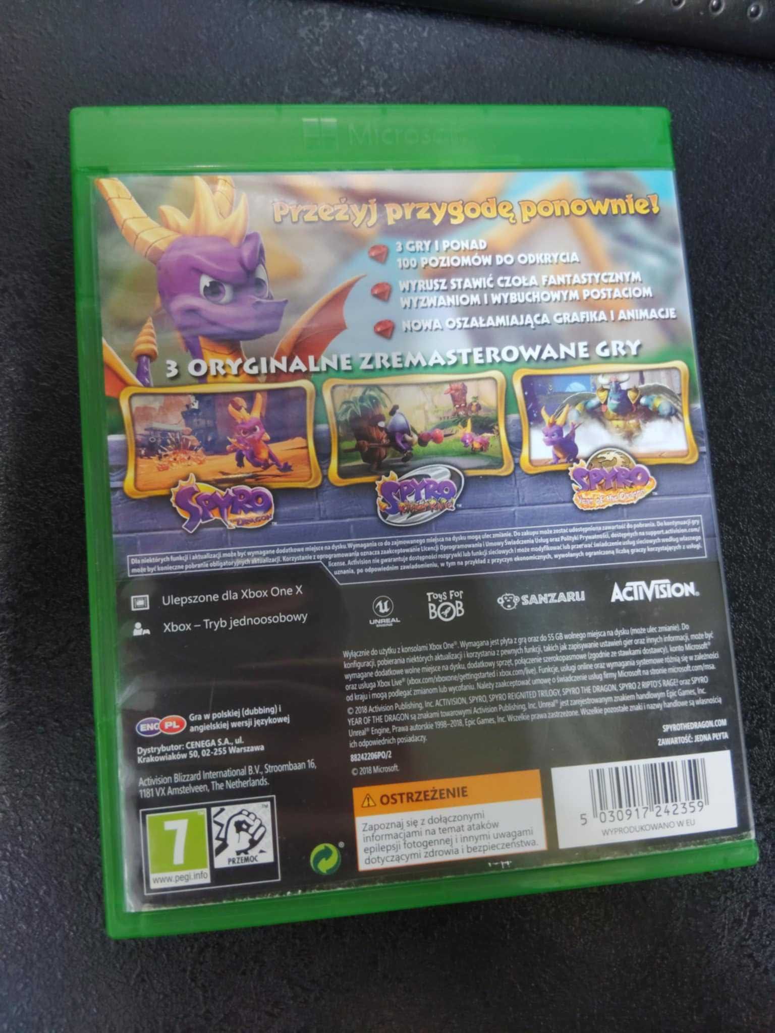 Spyro Reignited Trilogy Xbox One Polska wersja