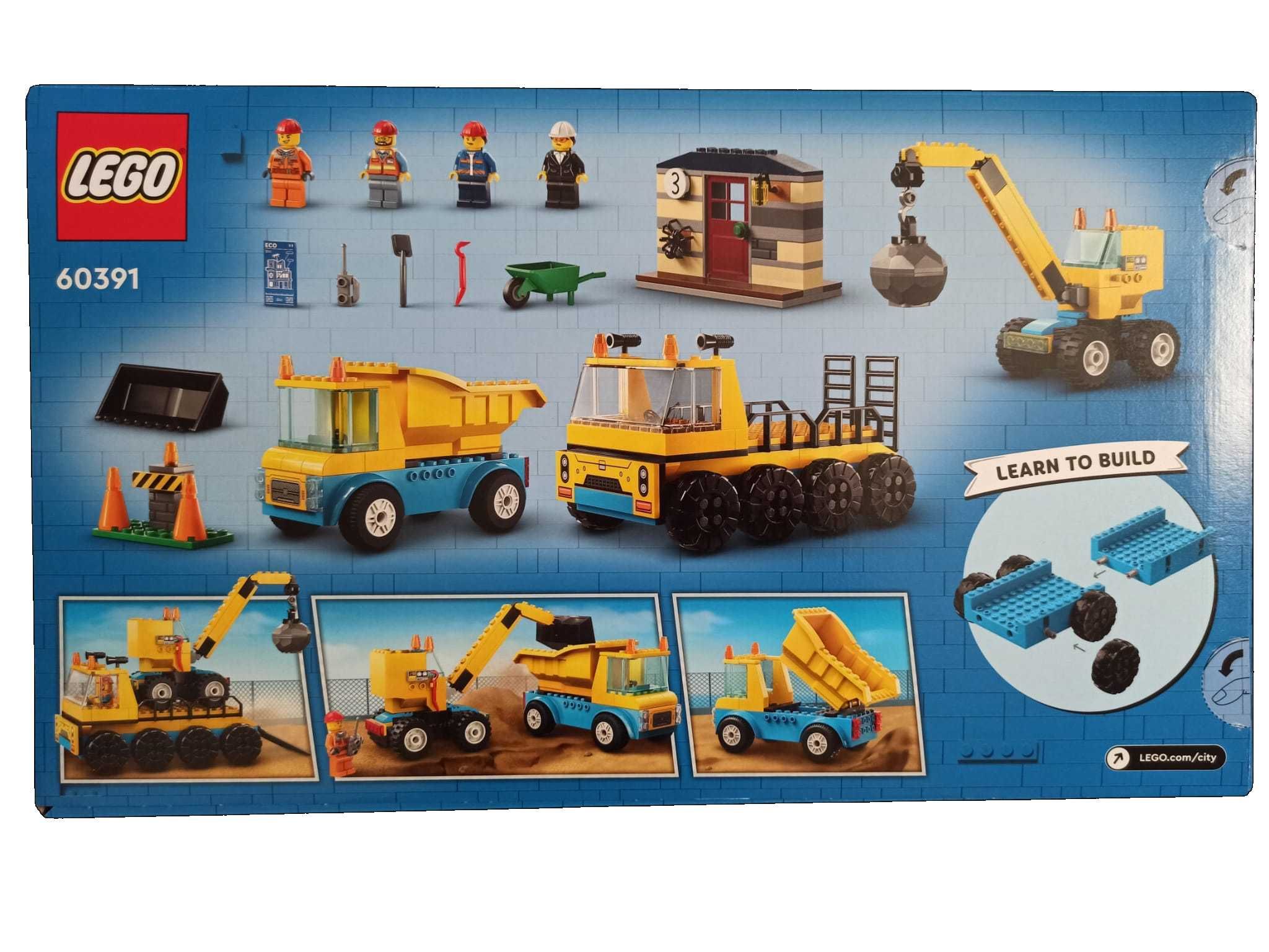 NOWE LEGO City 60391 Pojazdy budowlane i kule do wyburzania