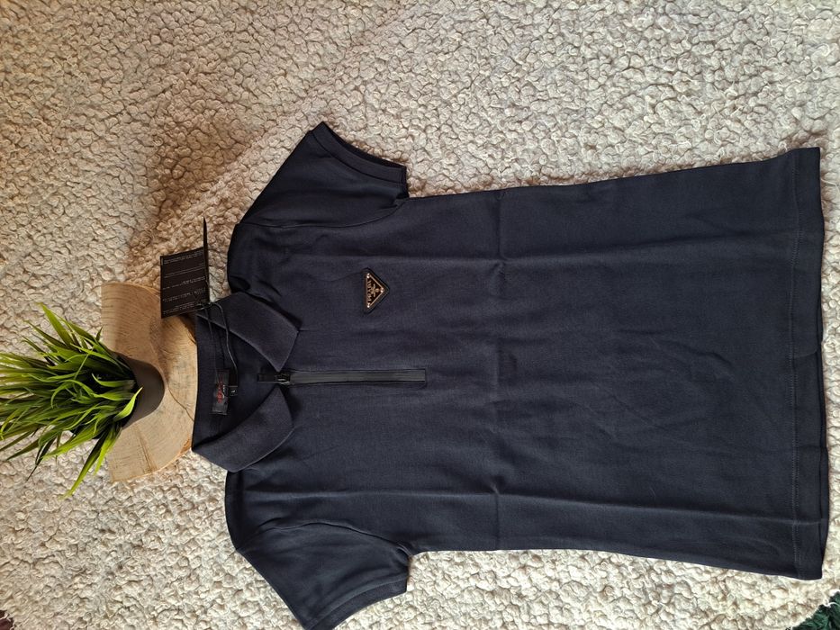 Koszulka polo damska jakość pra. Da xl L bawełna kołnierzyk suwak prez