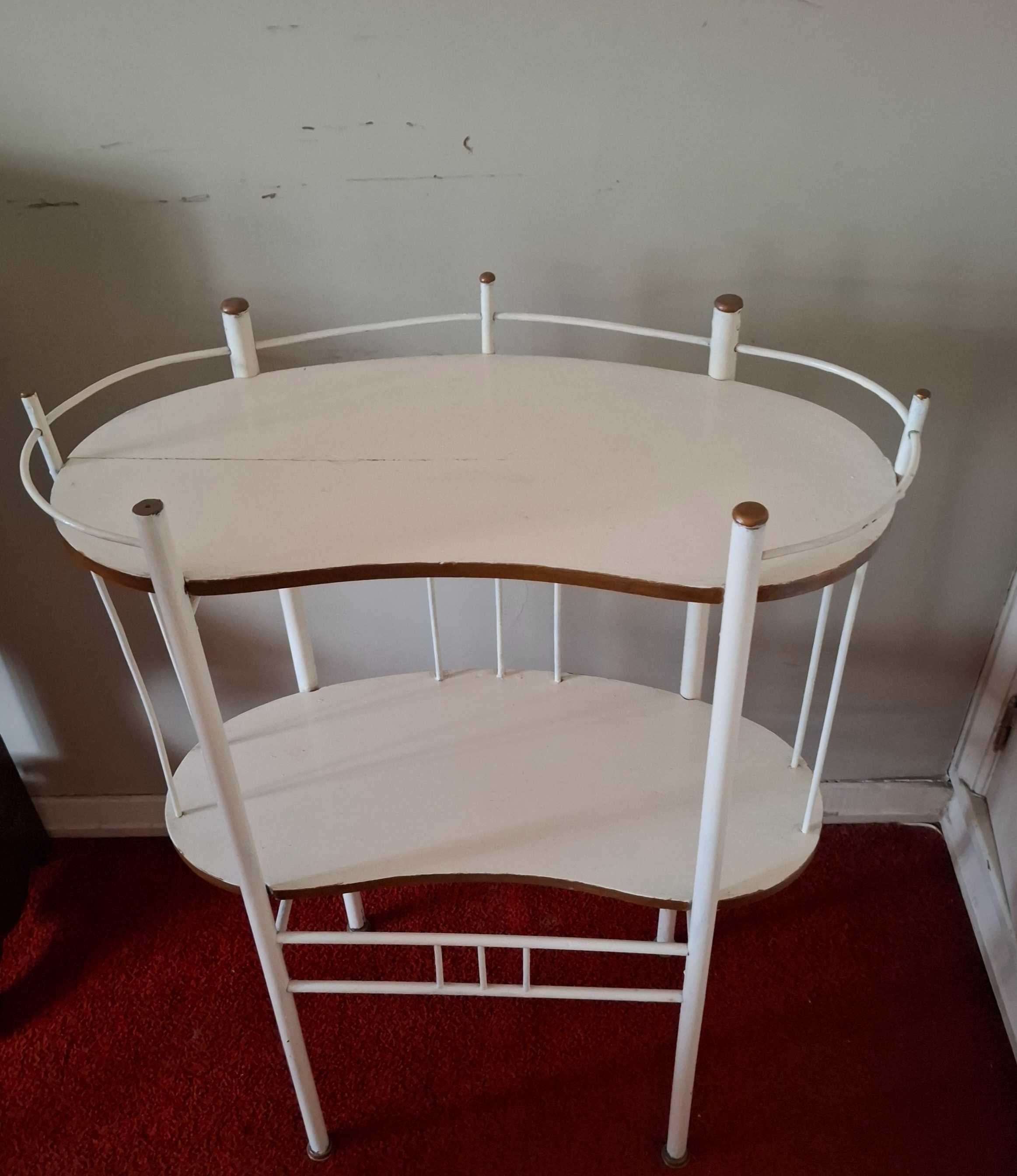 Mesa Meia Lua Lacada estilo Luis XVI