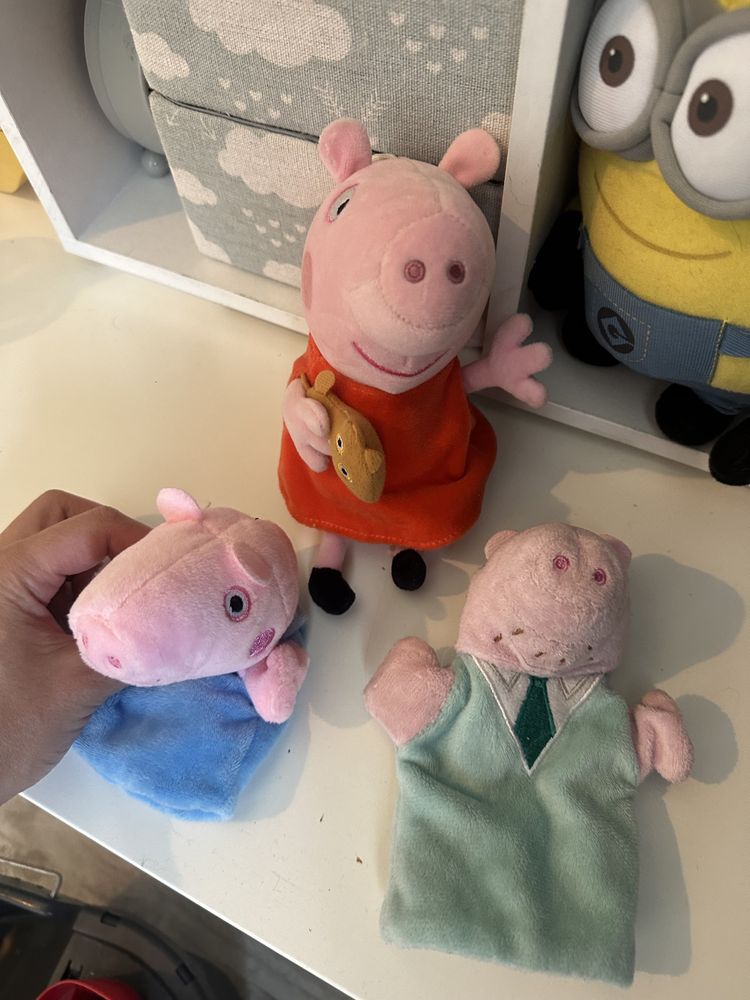 Zestaw pepa 3 szt świnka pepa pepa pig zabawki pluszaki