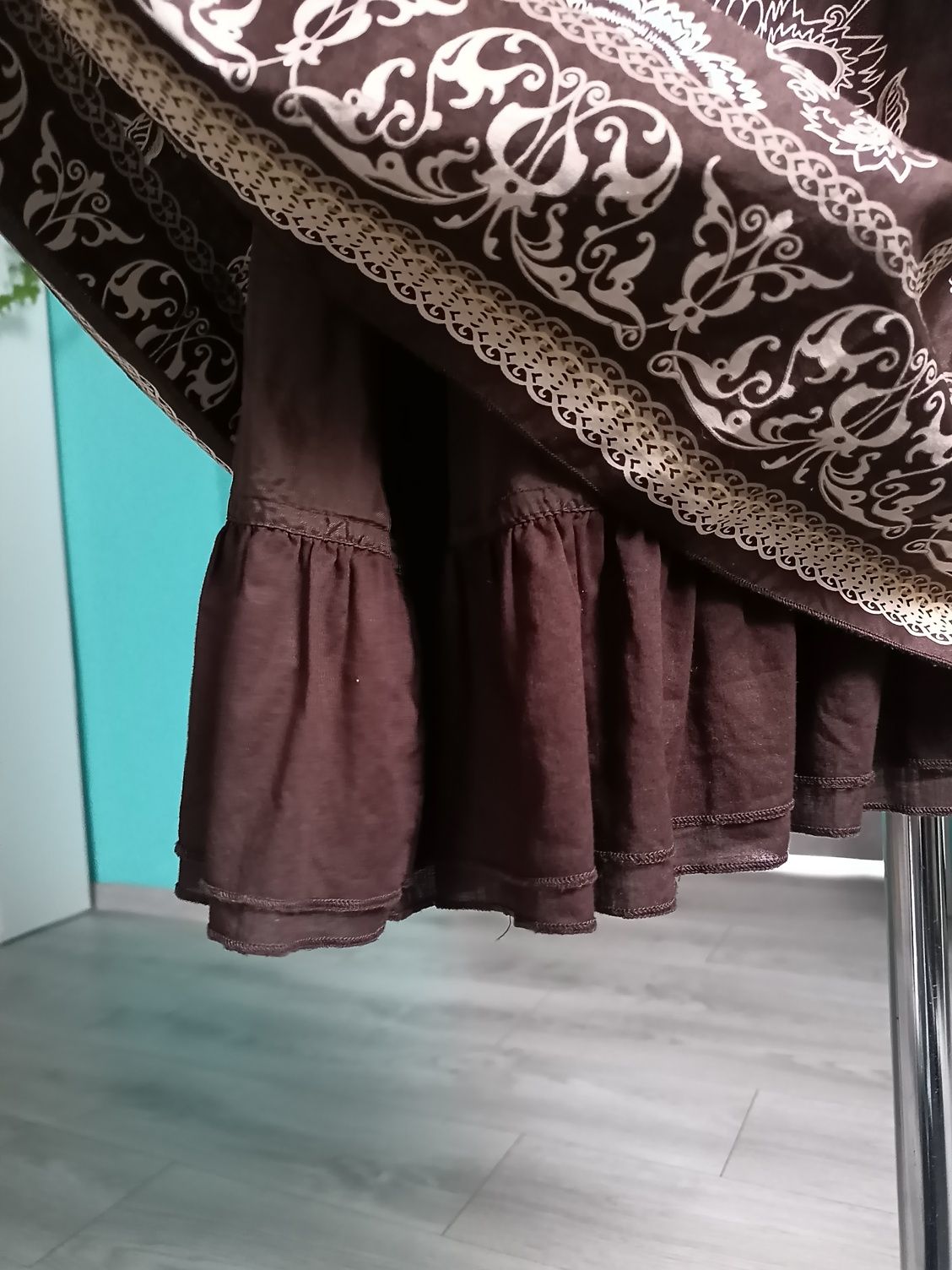 Spódnica ESPRIT orient Boho Hippie folk vintage plisy