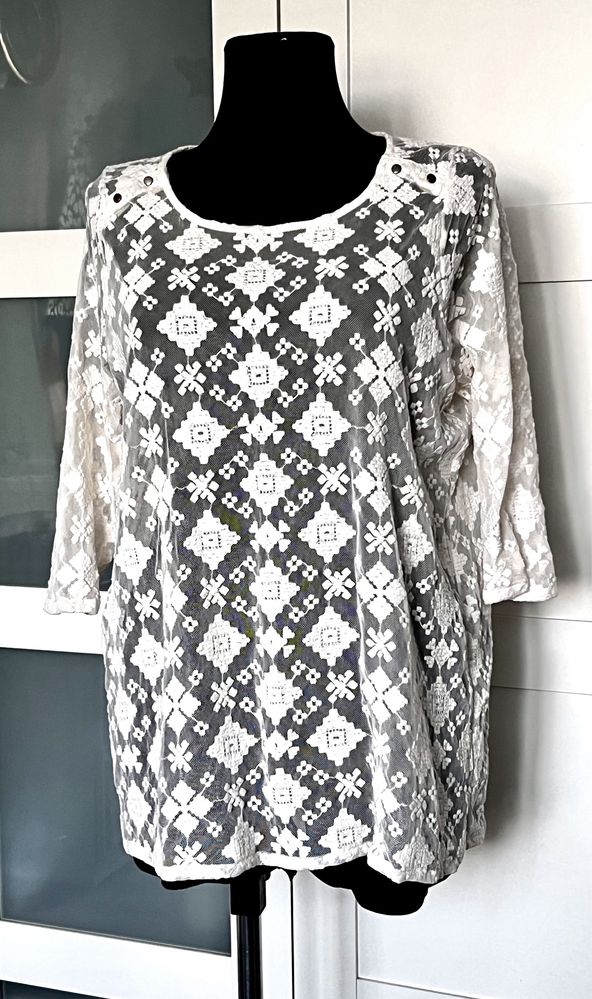 Marks & Spencer - ażurowa bluzka -42