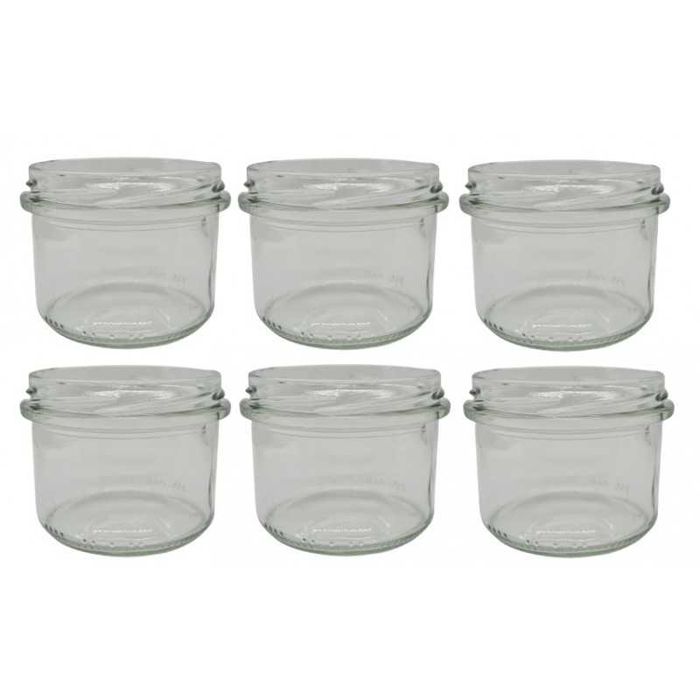 Słoik 235ml + złota zakrętka - 8 szt.