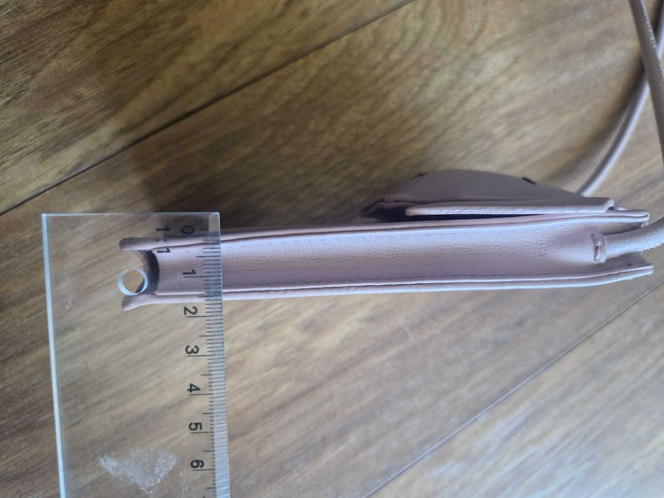 Saszetka Etui torebka na telefon pudrowy róż