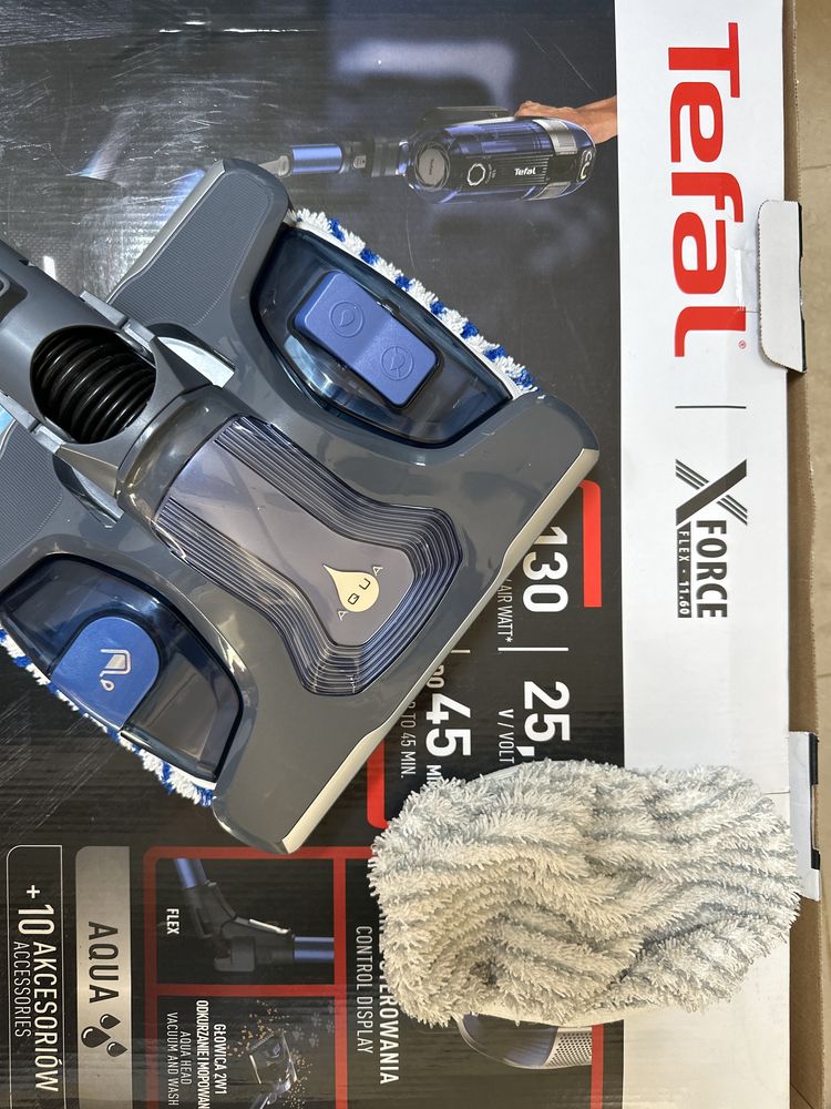 Nakładka mopująca do odkurzacza Tefal X-force flex 11.60 RH98 2szmaty