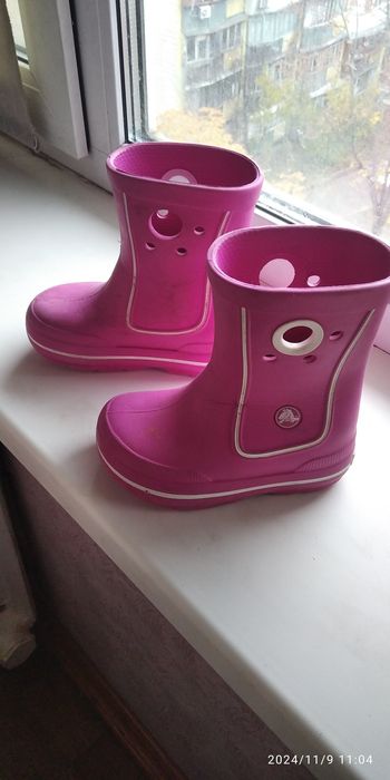 Детские резиновые сапожки Crocs р. C 8-9