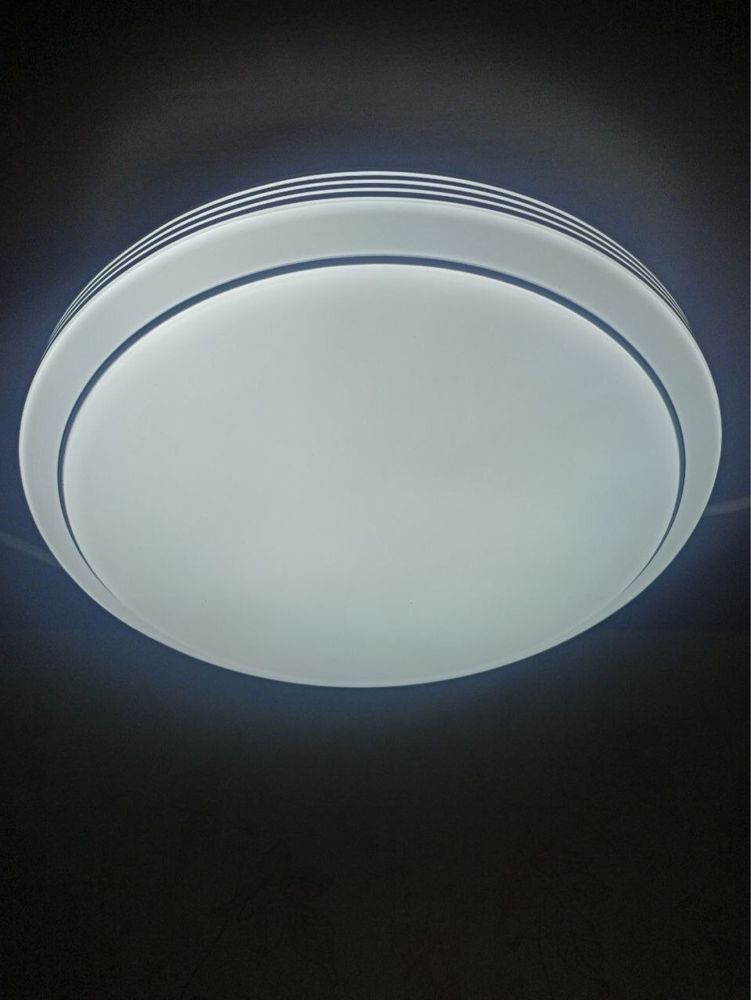Люстра Светодиодный LED Светильник Потолочный 24w Матовое серебро