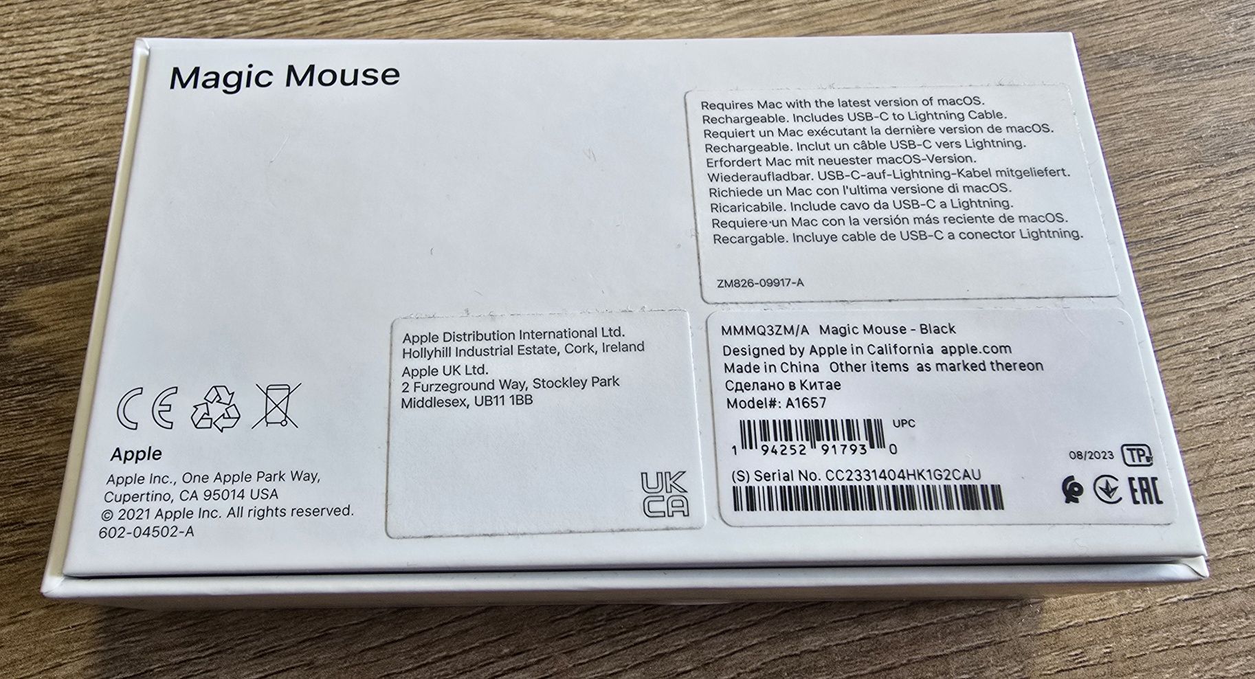 Mysz Apple Magic Mouse 2 A1657 jak nowa