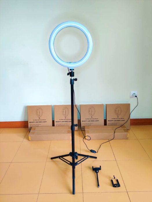 [NOVO] Ring Light [26 cm] com Tripé Extensível [50 cm - 110 cm]