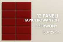 Nowe! 12 paneli tapicerowanych: Szybka wysyłka! Wymiar 50x25 cm.