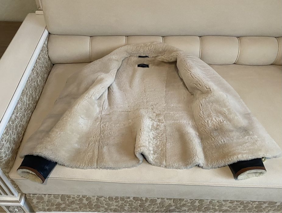 Дублянка із натуральної шкіри на овчині