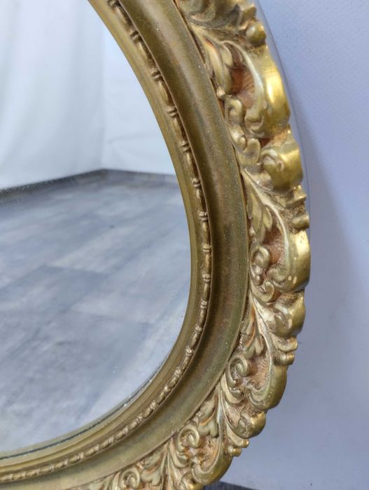 Lustro Dekoracyjne Duże Pozłacane