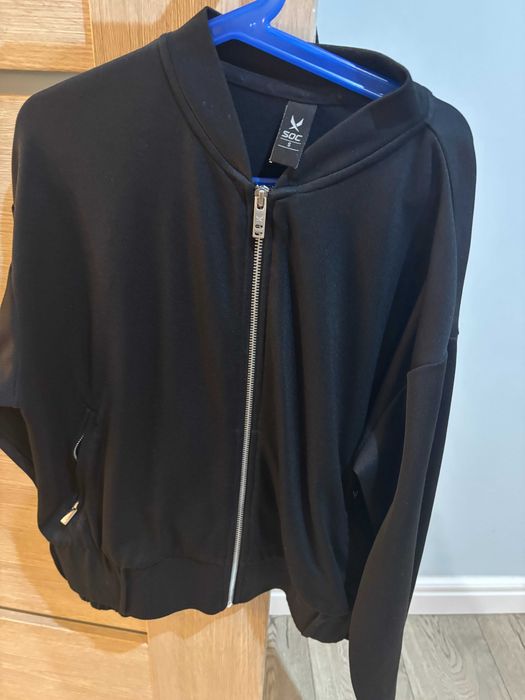 Bluza na suwak damska czarna rozm. S