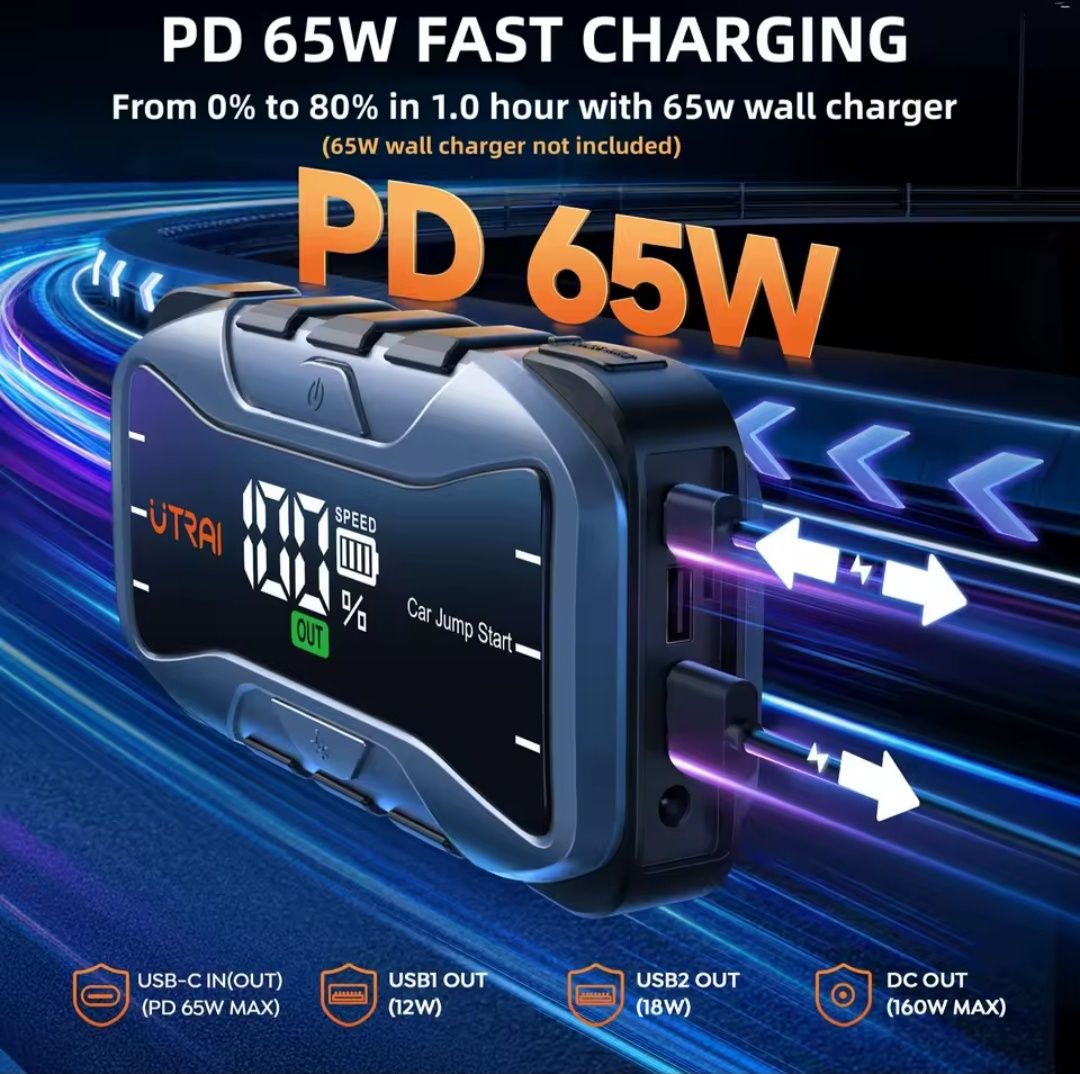 Powerbank jump starter Utrai JS10 6000A  27000mah
