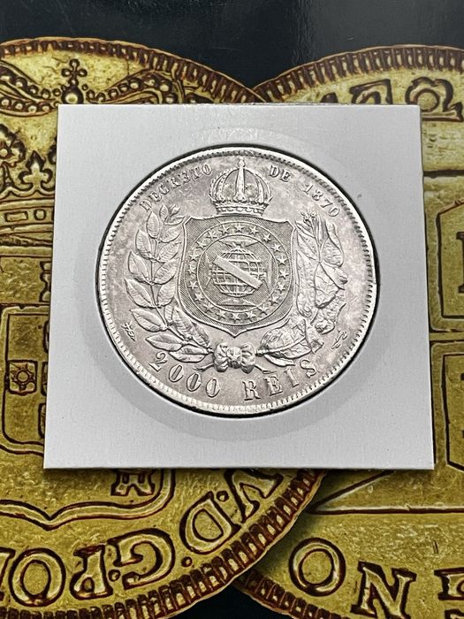 Moeda 2000 Reis prata