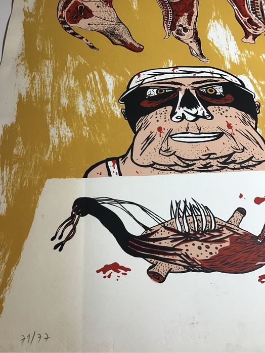 Serigrafia de André Lemos - Numerada e assinada - aprox. 70x50cm, 2006