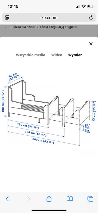Komplet mebli dziewczynka IKEA